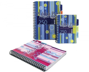 Project Book A5, 125 file 80g/mp, cu spirala dubla, coperti PP, PUKKA Stripes - matematica
