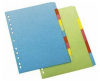 Separatoare din carton cu index color a4, 10 culori