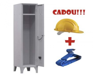 VESTIAR METALIC CU PICIOARE SI 1 USA, 111/01 + CADOU!!! (5 buc Umeras vestiar + Casca protectie)