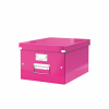 Cutie arhivare 281 x 200 x 369 mm, LEITZ Click & Store, carton laminat - roz