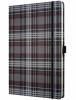 Caiet lux cu elastic, coperti rigide, A4(177 x 260mm), 97 file, Conceptum - fashion plaid - dictando