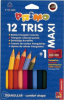 Creioane colorate morocolor maxi, 5 mm diametru, 12