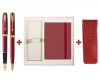 -notes red+etui parker, economic red
