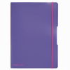 CAIET MY.BOOK FLEX A4 40F 70GR DICTANDO VIOLET TRANSPARENT CU LOGO NEGRU