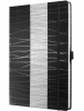 Caiet lux cu elastic, coperti rigide, A4(177 x 260mm), 97 file, Conceptum - purist waves - dictando