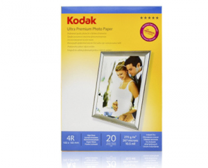 HARTIE FOTO KODAK, 270 g, 10x15cm, RC Ultra Premium glossy, 20 coli