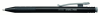 Pix PENAC X ball, cu mecanism, rubber grip, 0.7mm, corp negru cu clema colorata - scriere neagra