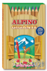 Creioane colorate, cutie carton, 12 culori/set, ALPINO Giant