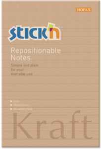 Notes autoadeziv 150 x 101 mm, 100 file, Stick"n - kraft
