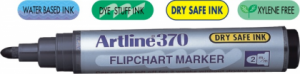 Flipchart marker ARTLINE 370 - Dry safe ink, corp plastic, varf rotund 2.0mm - albastru