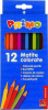 Creioane colorate morocolor primo, 18 cm lungime, 12 culori/cutie