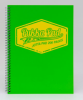 Caiet cu spirala dubla A4, 100 file 80g/mp, coperti carton, PUKKA Neon verde - matematica