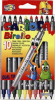 Markere carioca birello, varfuri 2 si 4 mm, 10