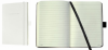 Caiet lux cu elastic, coperti soft, A5(135 x 210mm), 97 file, Conceptum - classic alb - dictando