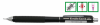 Creion mecanic de lux PENAC Double Knock, 0.5mm, varf si con metalic retractabil - corp negru