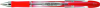 Pix PENAC Soft Glider+, rubber grip, 1.6mm, varf metalic - scriere rosie