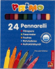 Markere morocolor pentru copii, 24 culori/cutie