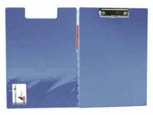 Clipboard dublu, plastifiat PVC, KANGARO - albastru