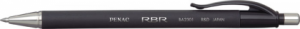 Pix PENAC RBR, rubber grip, 1.0mm, varf metalic, corp negru - scriere neagra