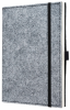 Caiet lux cu elastic, coperti rigide, A5(135 x 202mm), 97 file, Conceptum - pure grey - dictando
