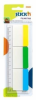 Stick index plastic transp. cu margine color 37 x 50