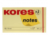 Notes autoadeziv kores 125x75 mm, galben pastel