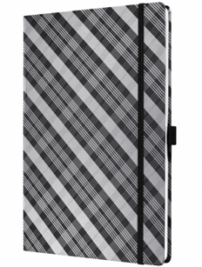 Caiet lux cu elastic, coperti rigide, A4(177 x 260mm), 97 file, Conceptum - modern square - dictando