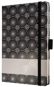 Caiet lux cu elastic, coperti rigide, A6(95 x 140mm), 97 file, Conceptum - elegant twist - dictando