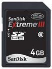 Secure Digital Sandisk Extreme III 4GB HC