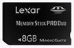 Memory Stick Pro Duo Lexar 8GB
