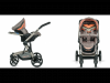 Carucior copii 3 in 1 nou nascut lumina + scaun auto 0-13 kg