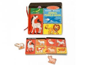 Carte din lemn cu animale magnetice Melissa & Doug