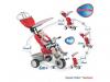 Tricicleta recliner stroller 4 in 1 red smart trike