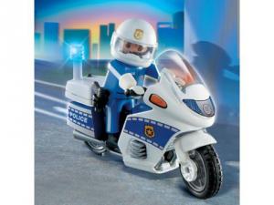 Motocicleta de politie Playmobil