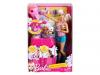 Barbie set baie pentru catei mattel