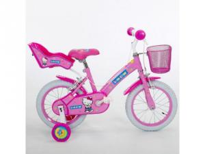 Bicicleta Hello Kitty Jeans 14'' Ironway+ Cadou o pompa de mana!