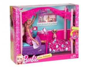 Barbie Dormitor cu papusa Mattel