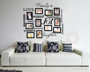 Sticker decorativ Peretele familiei