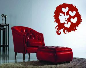 Sticker decorativ  Love Girl
