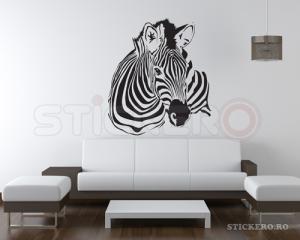 Sticker decorativ Cap de Zebra