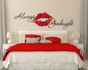 Always kiss me goodnight - sticker mesaj