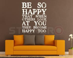 Be So Happy - sticker decorativ mesaj