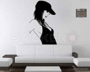 Fashion girl - sticker decorativ