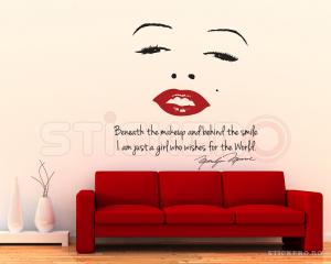 Marilyn Monroe - sticker decorativ mesaj