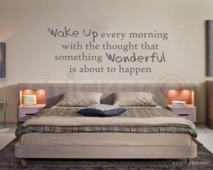 Wake Up - sticker decorativ mesaj