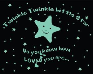 Sticker fosforescent - Twinkle Twinkle Little Star