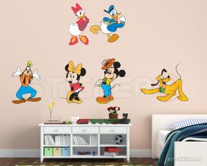 Set Mickey si prietenii - sticker imprimat