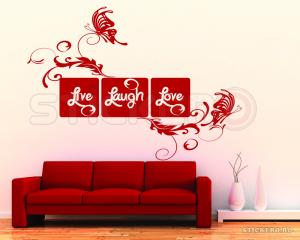 Live Laugh Love - sticker de perete