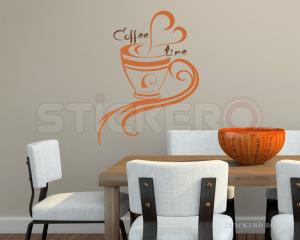 Coffee time - sticker decorativ