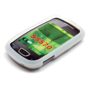 Silicone Case Samsung S5570 Galaxy Mini white